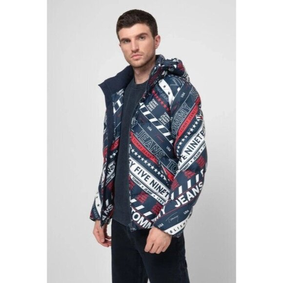 Tommy Hilfiger Men's Puffer Jacket Outerwear Primaloft with Removable Hood - Picture 10 of 12